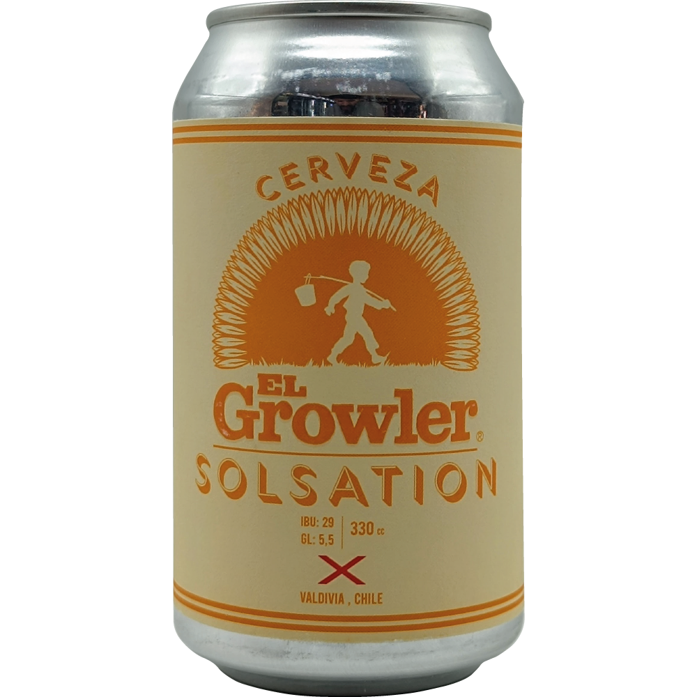 Cerveza El Growler Solsation 5.5° G.L. 355cc