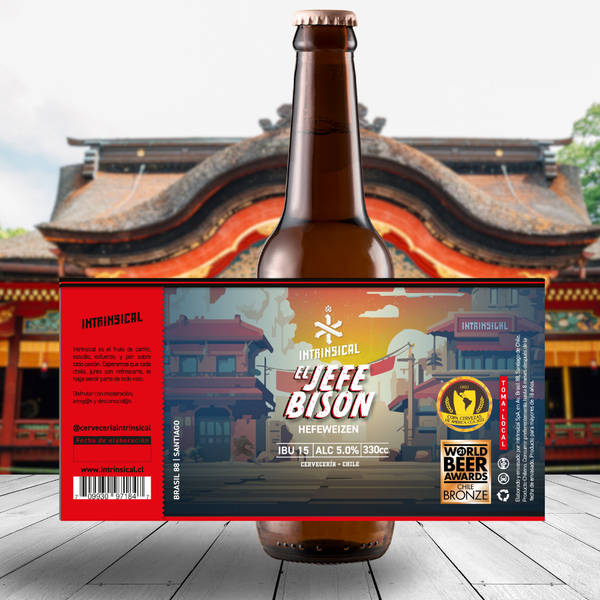 Cerveza Intrinsical El Jefe Bison Hefeweizen 5.0 GL 330 CC