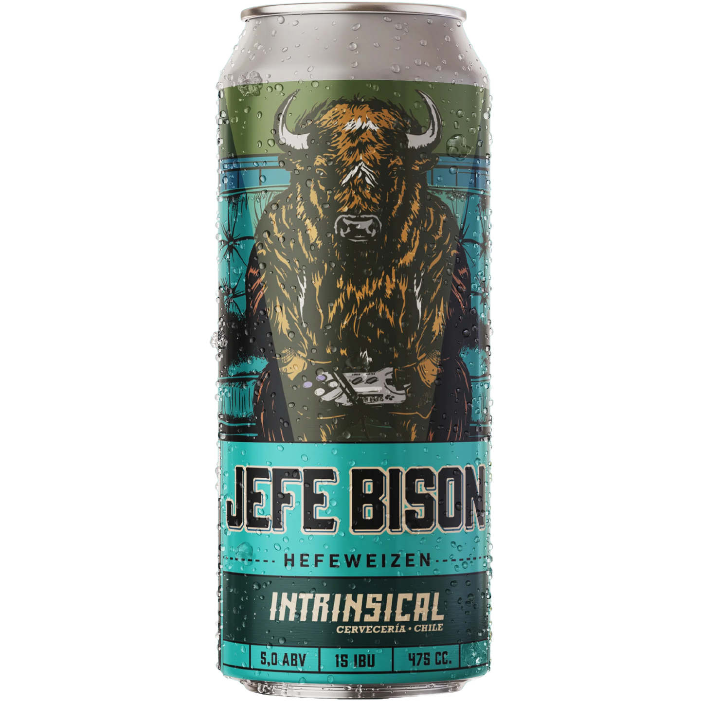 Cerveza Intrinsical El Jefe Bison 5.0º GL 473 CC