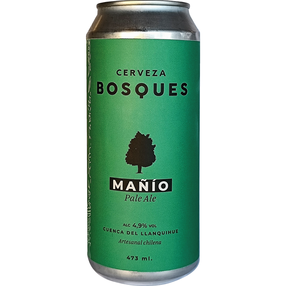 Cerveza Bosques Mañio 4.9° G.L. 473cc