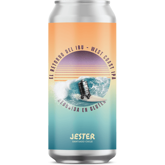 Cerveza Jester El Retorno del IBU 6.2° G.L. 473CC