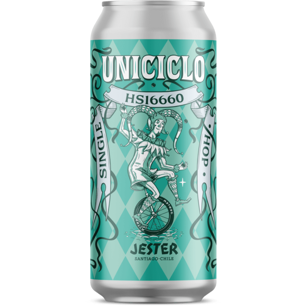 Cerveza Jester Uniciclo 4.3° G.L. 473cc
