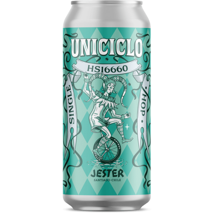 Cerveza Jester Uniciclo 4.3° G.L. 473cc