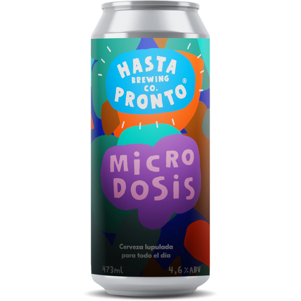 Cerveza Hasta Pronto Microdosis 4.6° G.L. 473cc