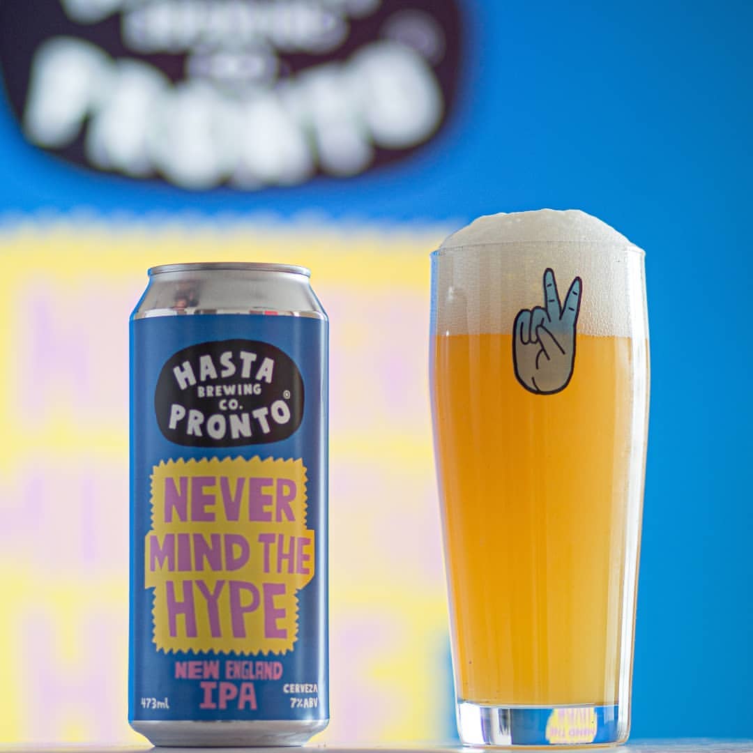 Cerveza Hasta Pronto Never Mind The Hype 6.7° G.L. 473cc