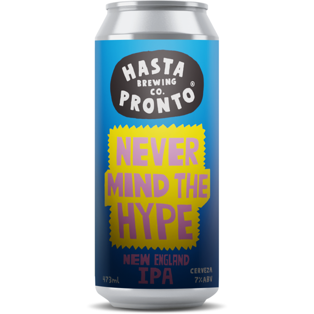 Cerveza Hasta Pronto Never Mind The Hype 6.7° G.L. 473cc