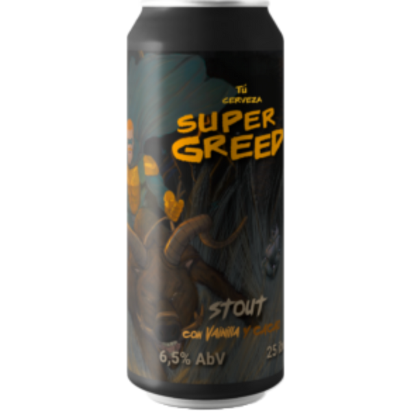 Cerveza Greed Super Greed Stout 6,5° G.L. 473cc