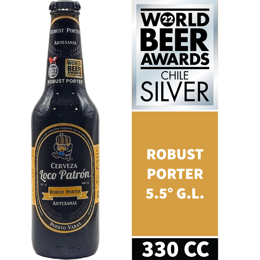 Cerveza Loco Patron Robust Porter 5.5° G.L. 330CC
