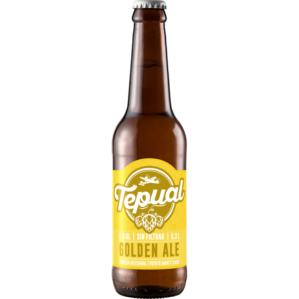 Cerveza Tepual Golden 5.0° G.L. 330CC