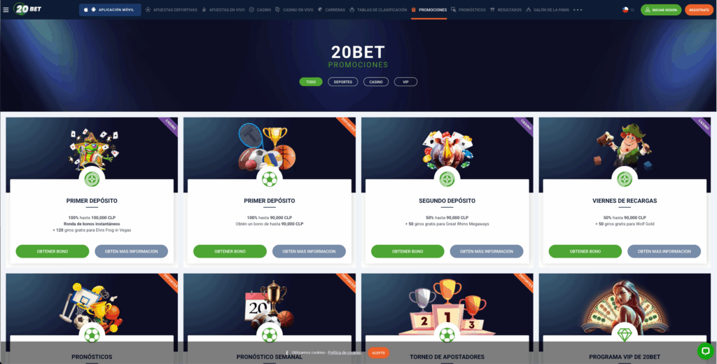 20bet bonos