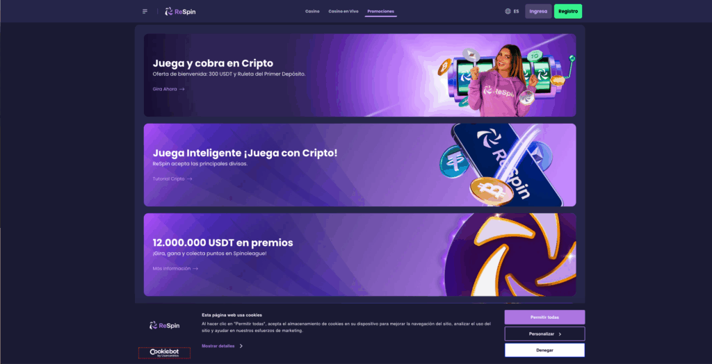 Respin casino bonos